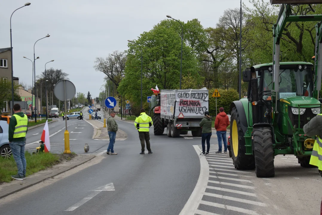 Rolnicy protestują w Zgierzu