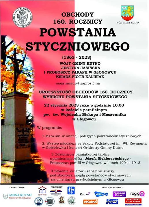 Obchody 160. rocznicy powstania styczniowego w Głogowcu