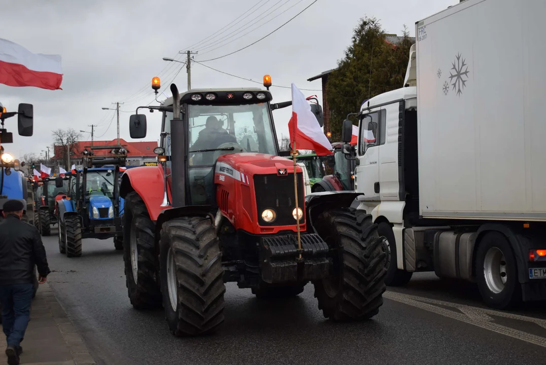 Protest rolników w Łódzkiem