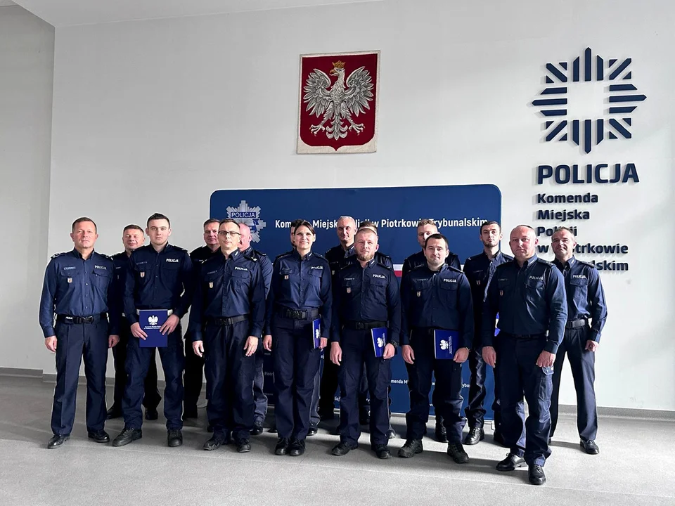 awanse dla policjantów z Piotrkowa