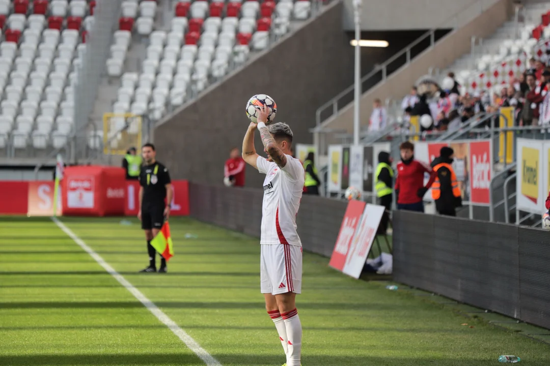 Kibice na meczu ŁKS Łódź i Ruch Chorzów