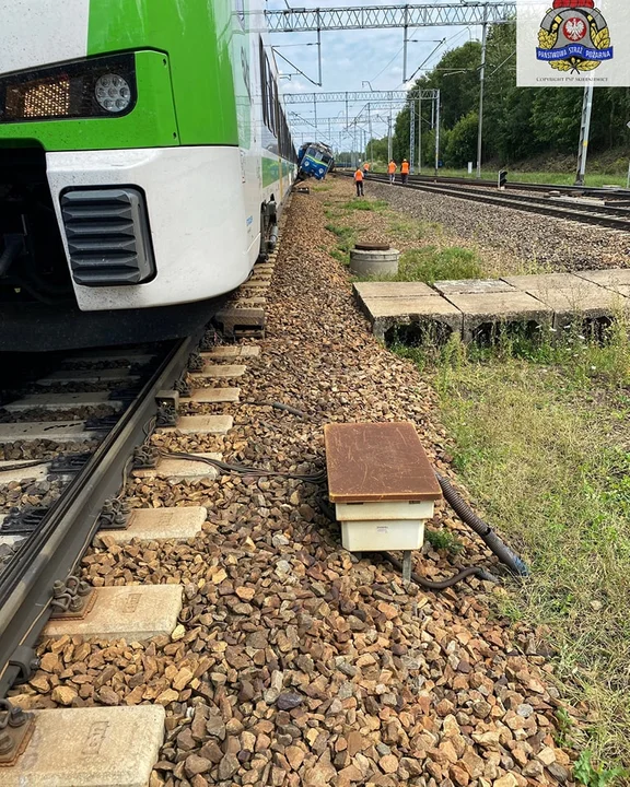 Zderzenie pociągów w Skierniewicach - 24.08.2023