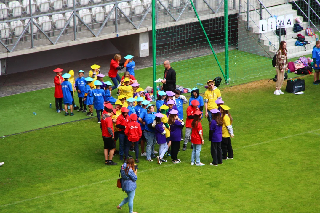 Flash mob na stadionie ŁKS Łódź im. Władysława Króla