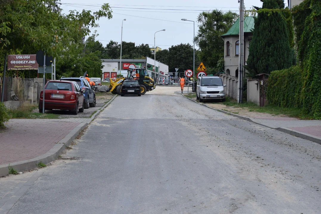 Ulica Żytnia po ulewnych deszczach