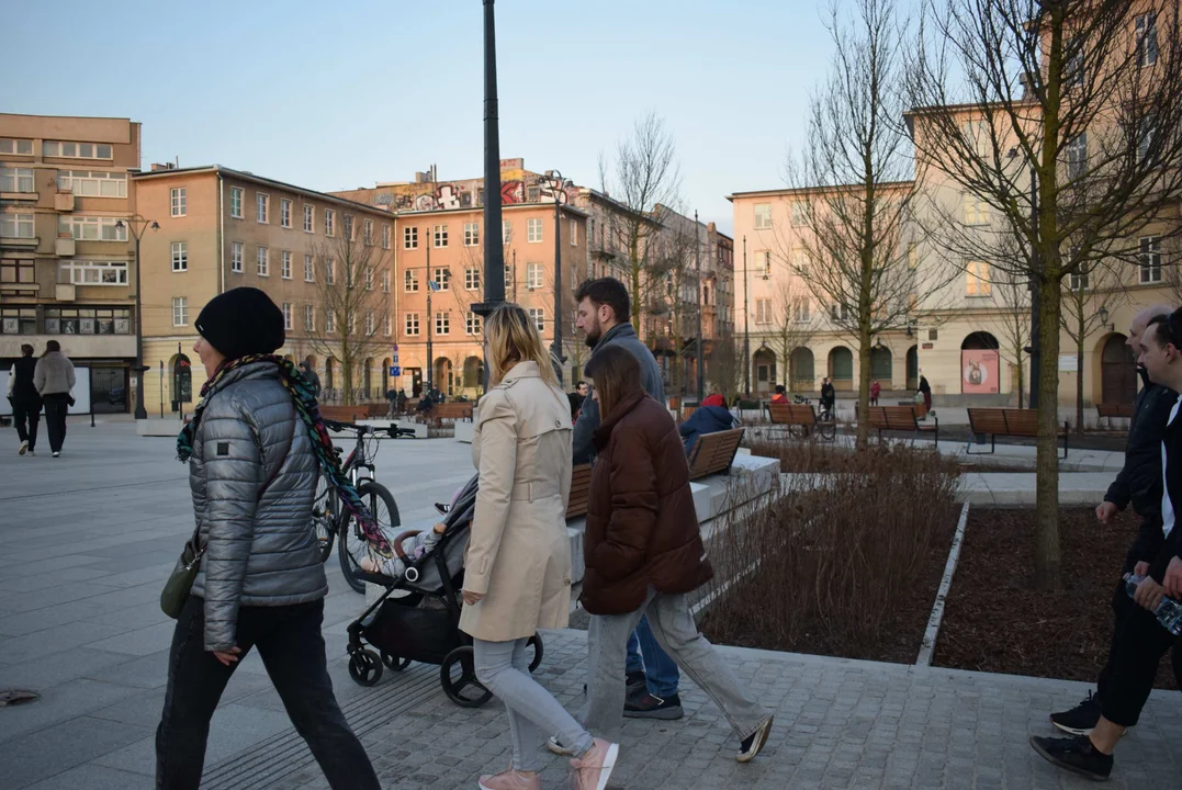 Plac Wolności w Łodzi po otwarciu