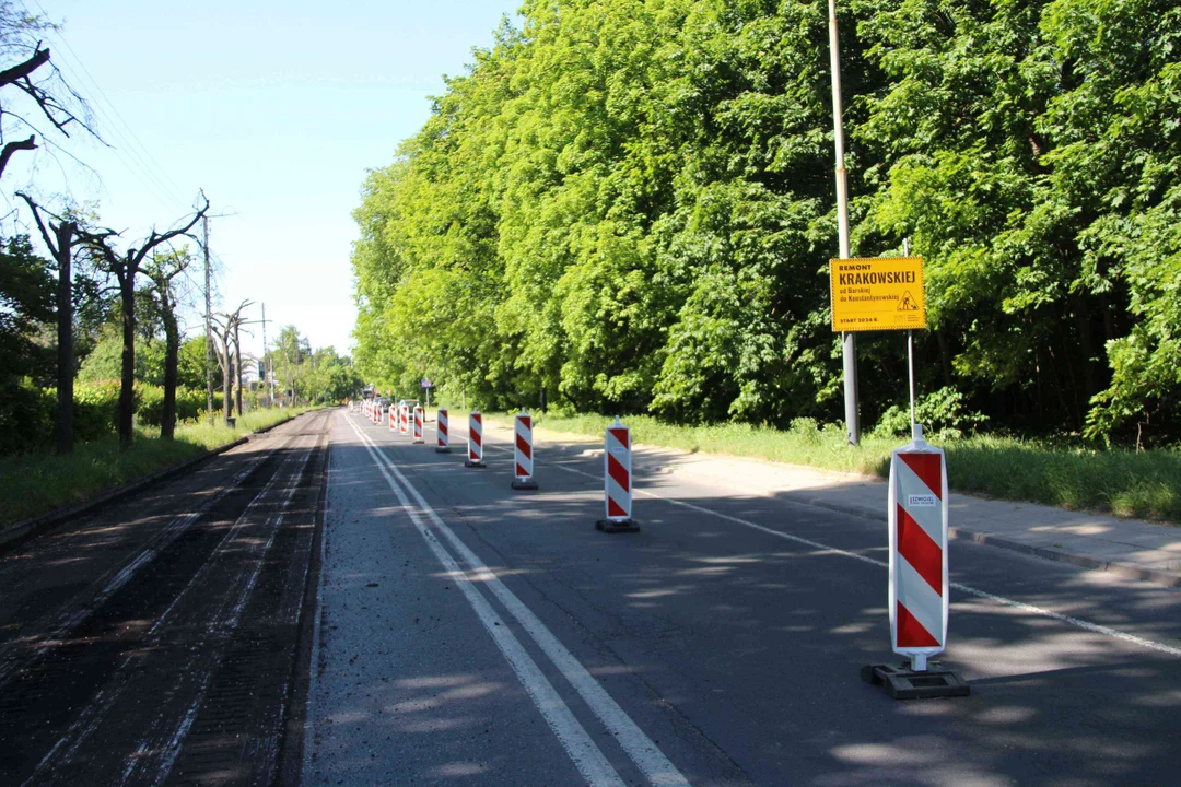 Początek remontu ul. Krakowskiej od Minerskiej do Barskiej w Łodzi