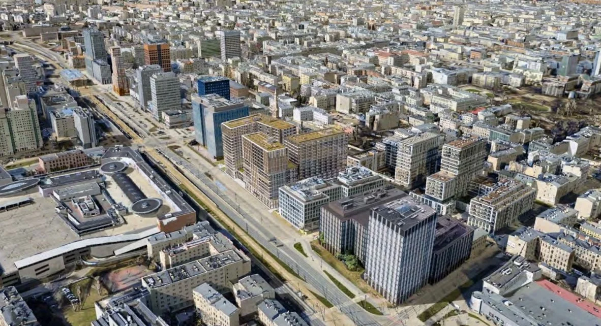 Koncepcja architektoniczna nowego budynku który ma powstać w ramach specustawy mieszkaniowej przygotowana przez Loesch + Partnerzy