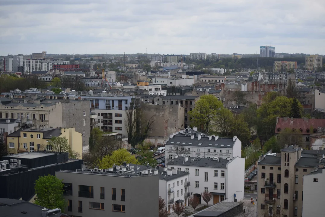 Panorama miasta widziana z wieżowca Red Tower