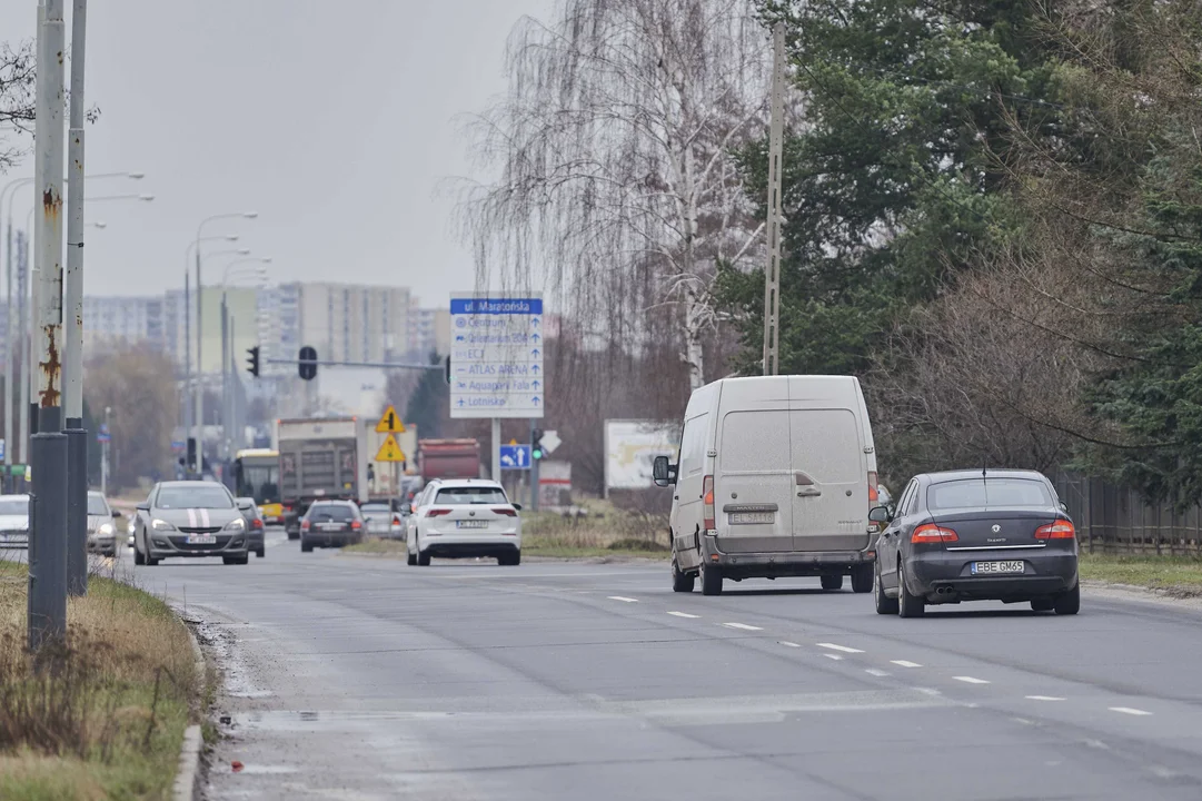 Remont ulicy Maratońskiej w Łodzi