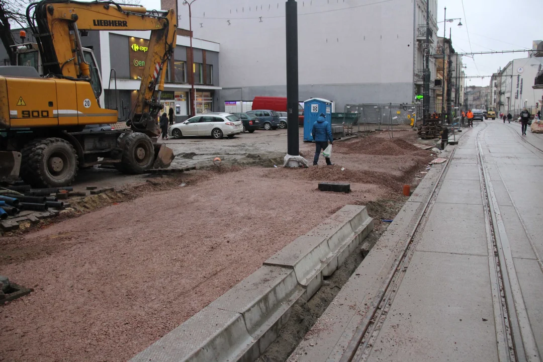 Powrót tramwajów MPK Łódź na skrzyżowanie Zachodnia/Legionów w Łodzi