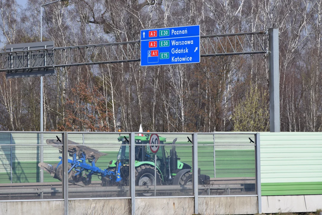 Protest rolników w Łódzkiem