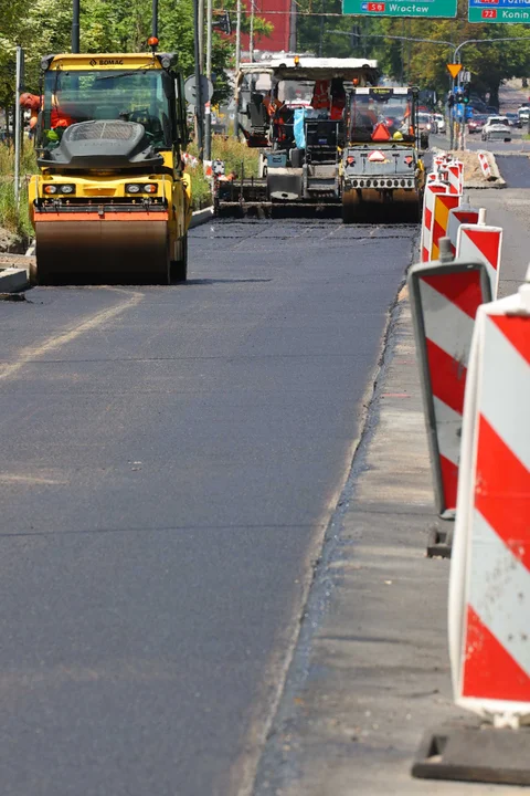 Trwa remont ulicy Lutomierskiej w Łodzi - stan na czerwiec 2024 r.