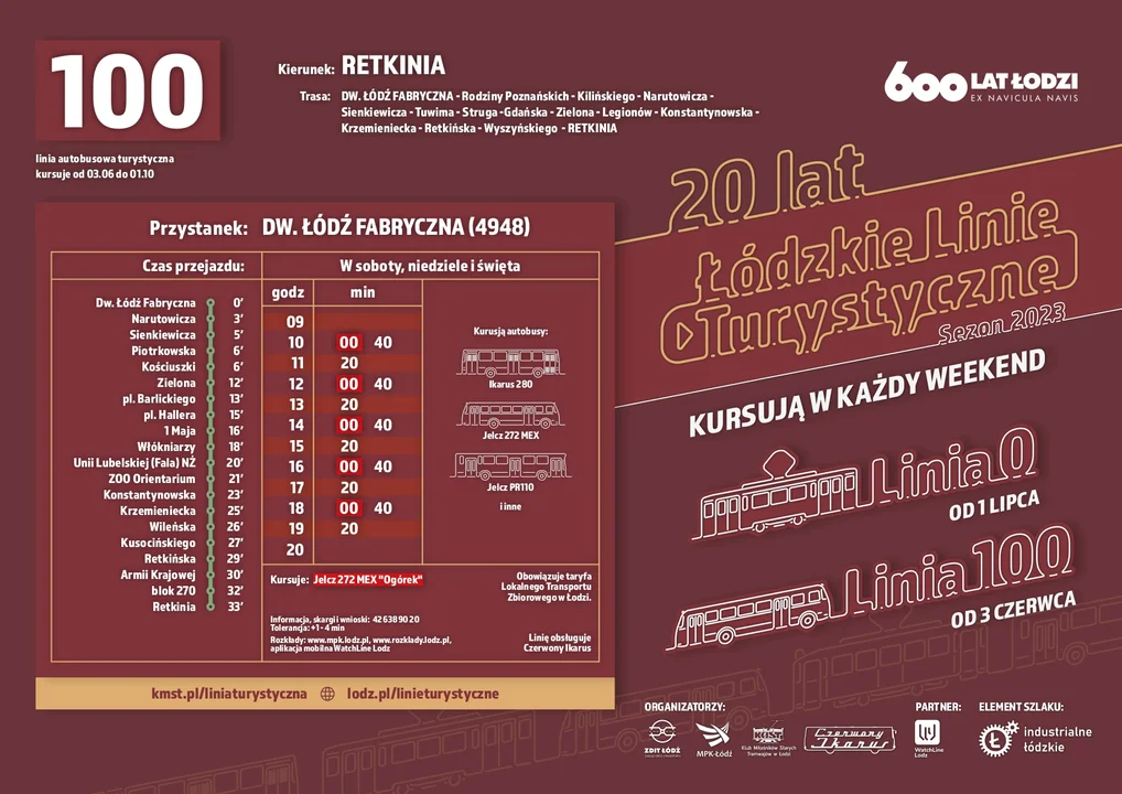 Rozkład jazdy linia 100