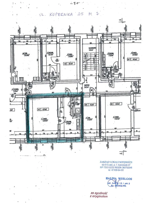 Mikołaja Kopernika 25 lokal mieszkalny nr 7