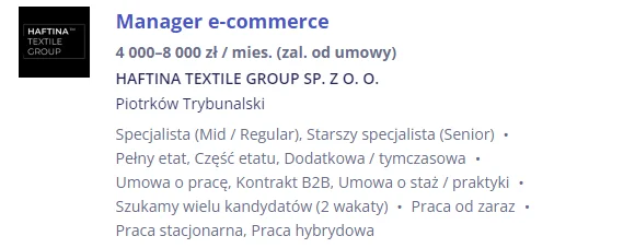 Oferty Pracy w Piotrkowie i okolicach