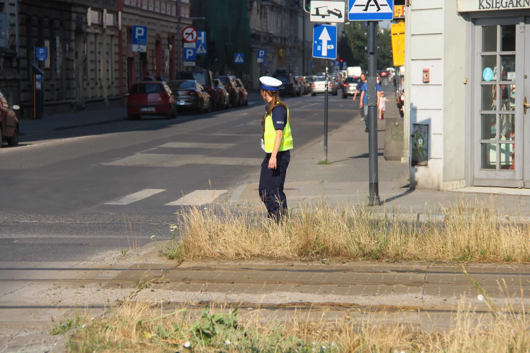 Kolizja samochodu z motocyklem na Zachodniej