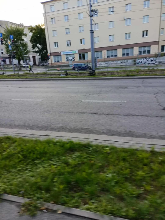Wypadek na Zachodniej w Łodzi