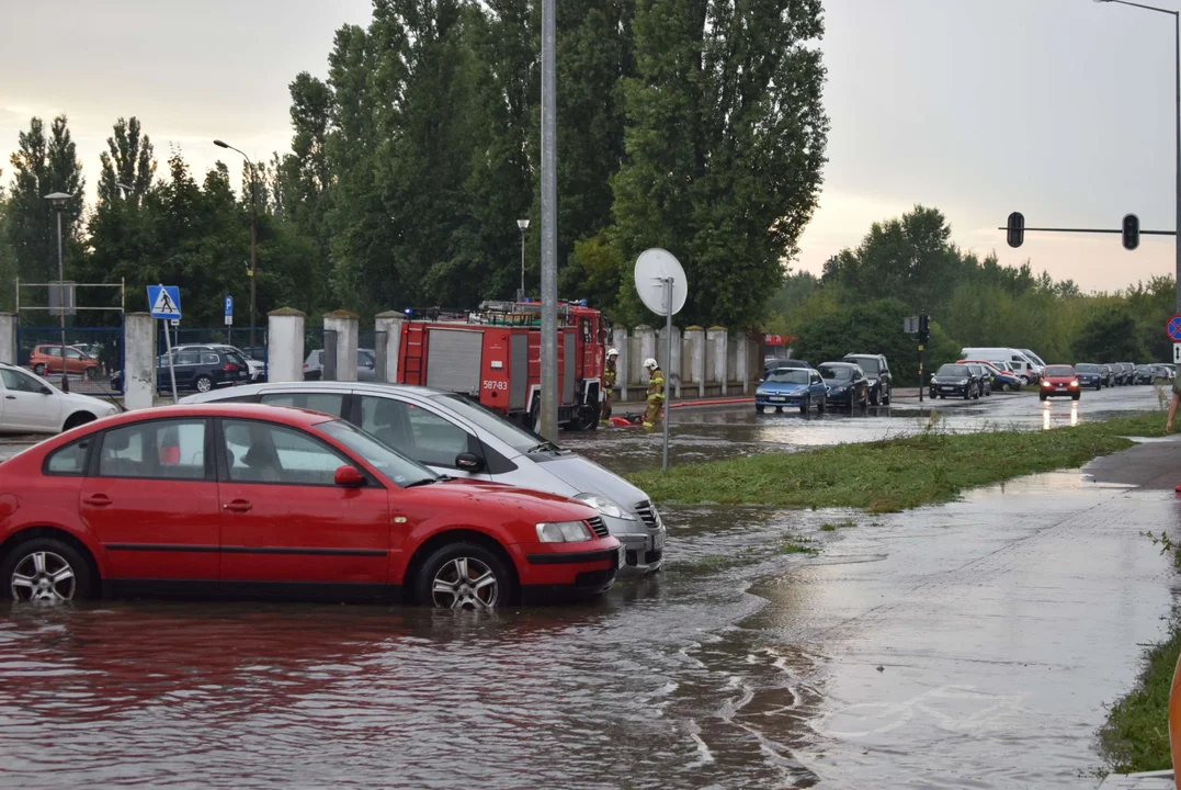 Zalane ulice w Zgierzu