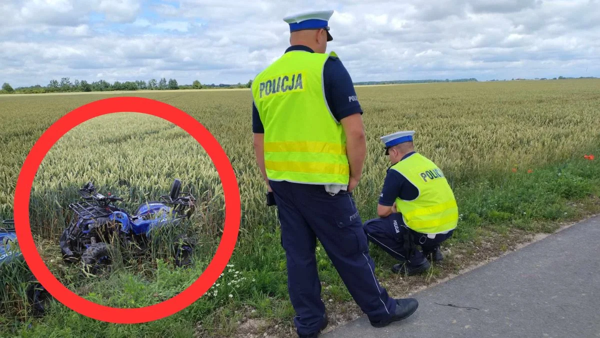 13-latek wjechał quadem prosto pod samochód. Policja o dzisiejszym wypadku [ZDJĘCIA] - Zdjęcie główne