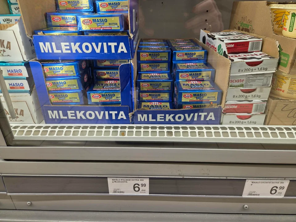 Ceny masła w Łodzi i Zgierzu