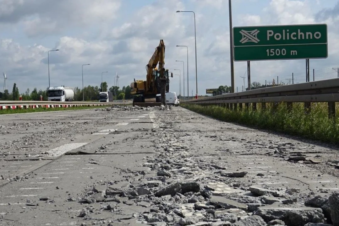 Trwa wymiana nawierzchni najstarszego odcinka S8