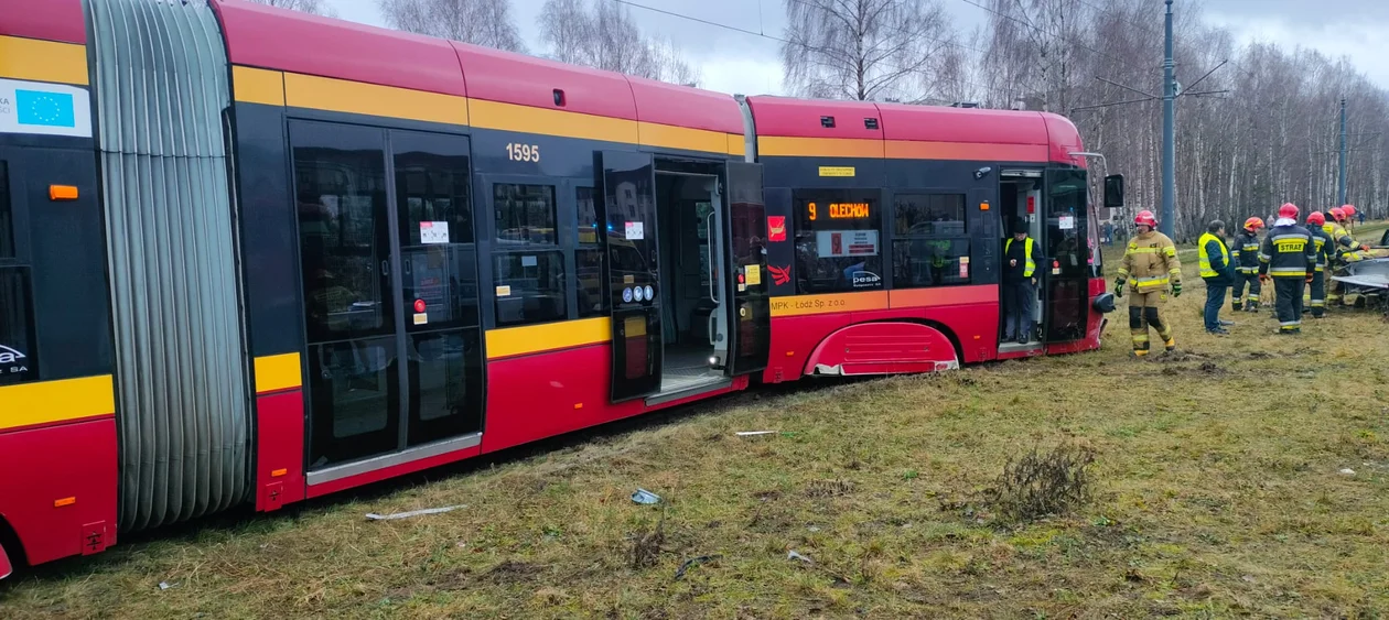 Wypadek na al. Hetmańskiej w Łodzi