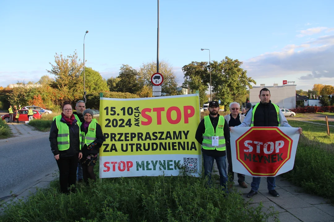 Protest mieszkańców Młynka - 15.10.2024 r.