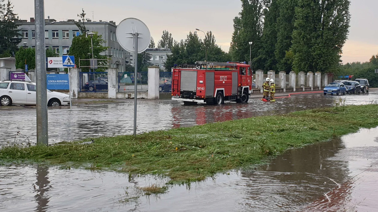 Zalane ulice w Zgierzu