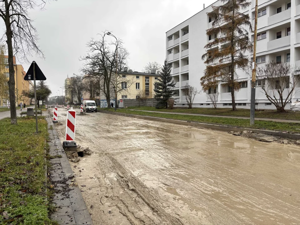 Remont ulicy Boya-Żeleńskiego w Łodzi