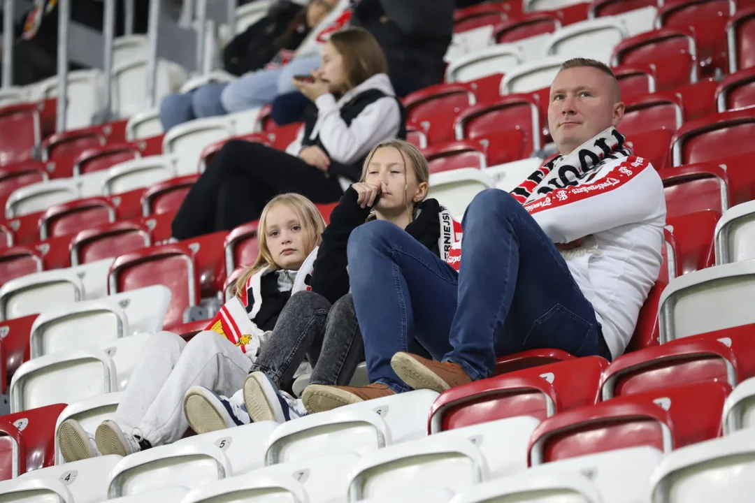 Kibice ŁKS-u Łódź podczas meczu z Górnikiem Zabrze