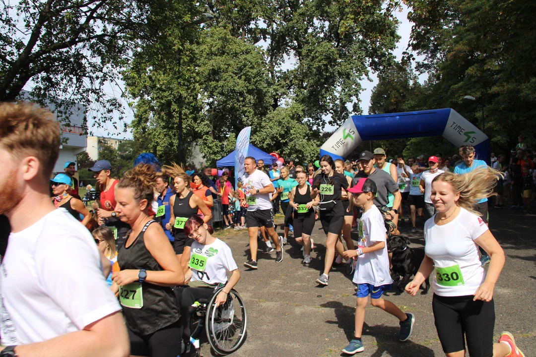 Bieg "Szczęśliwa 13" w parku Baden-Powella w Łodzi