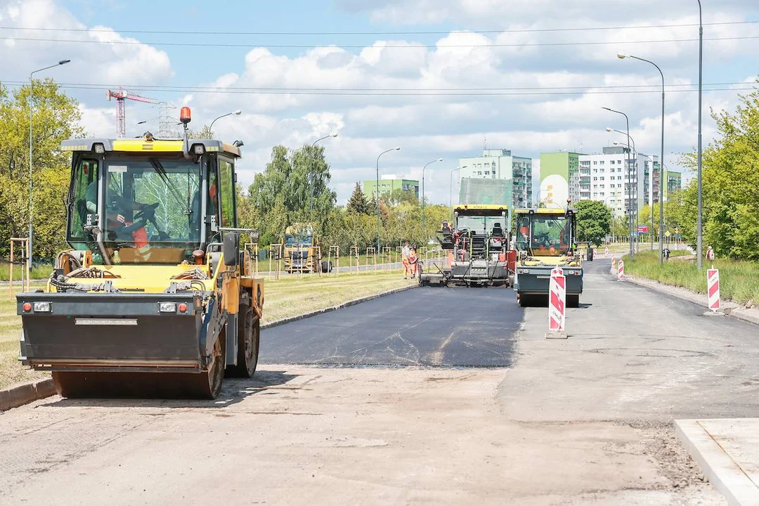 Remont ul. Puszkina w Łodzi