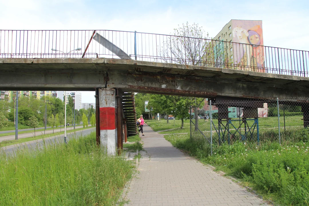 Kładki nad al. Wyszyńskiego w Łodzi do rozbiórki