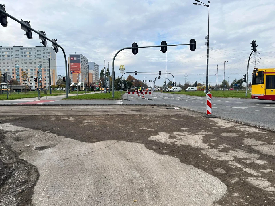 W Łodzi rozpoczął się kolejny remont - tym razem ronda inwalidów