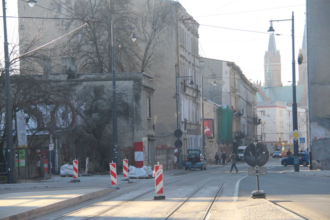 Przystanki tramwajowe przy Wojska Polskiego i Franciszkańskiej