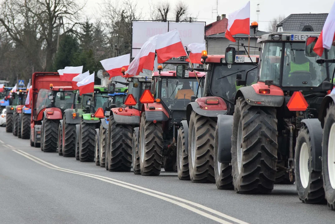 Protest rolników w Łódzkiem