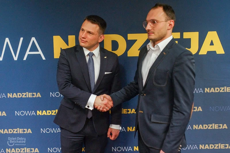 Sławomir Mentzen na spotkaniu w hotelu Wodnik