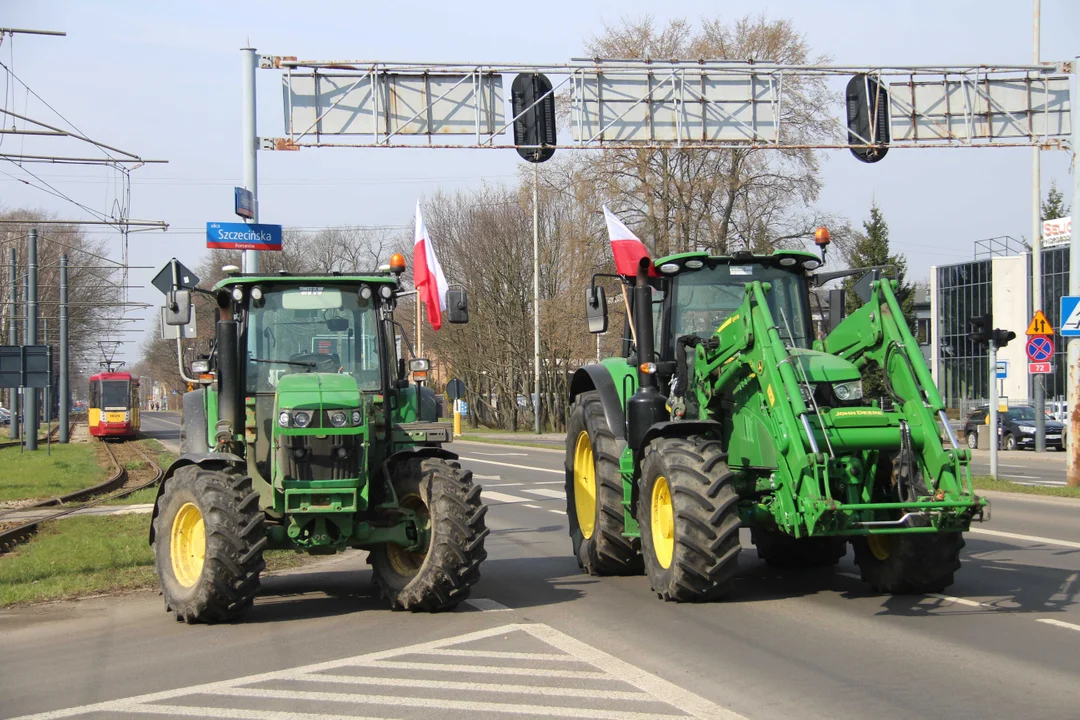 Protest rolników w Łódzkiem