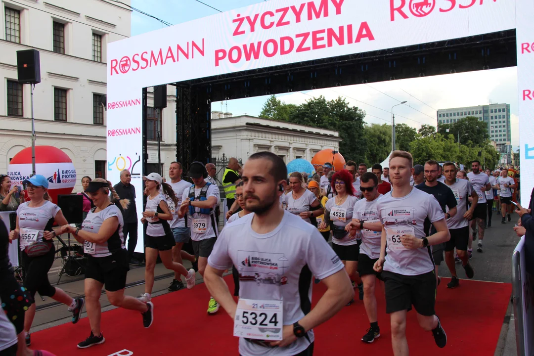 21. Bieg Ulicą Piotrkowską Rossmann Run w Łodzi