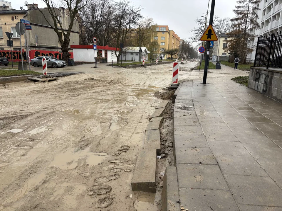 Remont ulicy Boya-Żeleńskiego w Łodzi