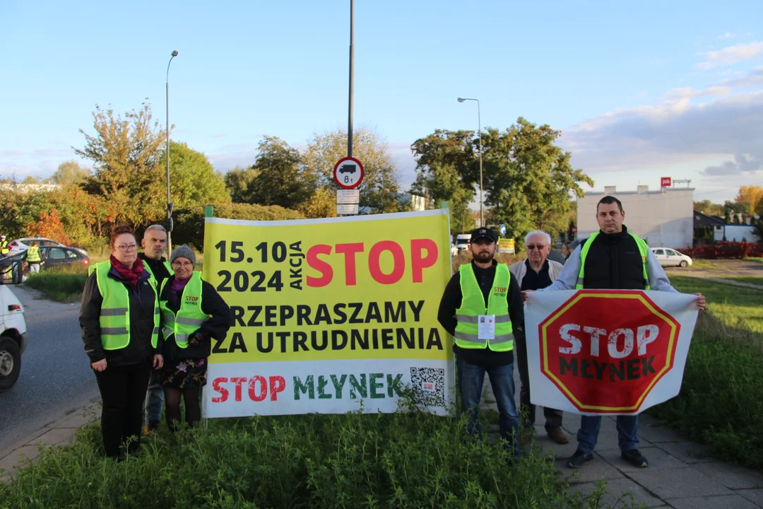 Protest mieszkańców Młynka - 15.10.2024 r.