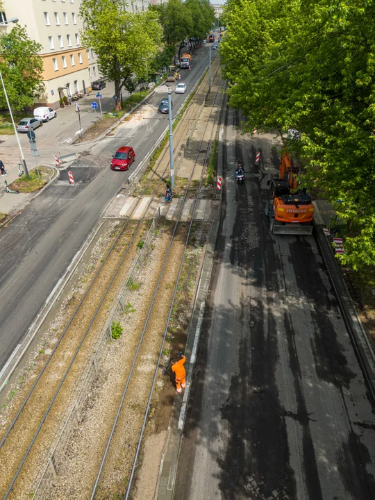 Trwa remont ulicy Zachodniej w Łodzi