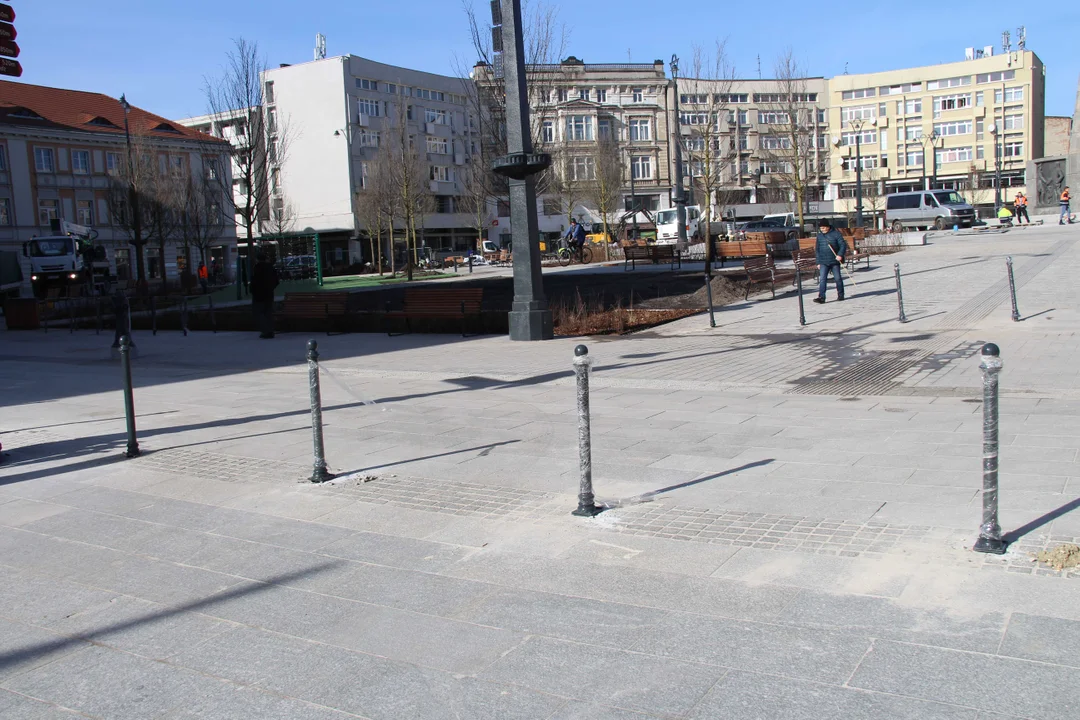 Tak wygląda plac Wolności w Łodzi na kilka dni przed oficjalnym otwarciem