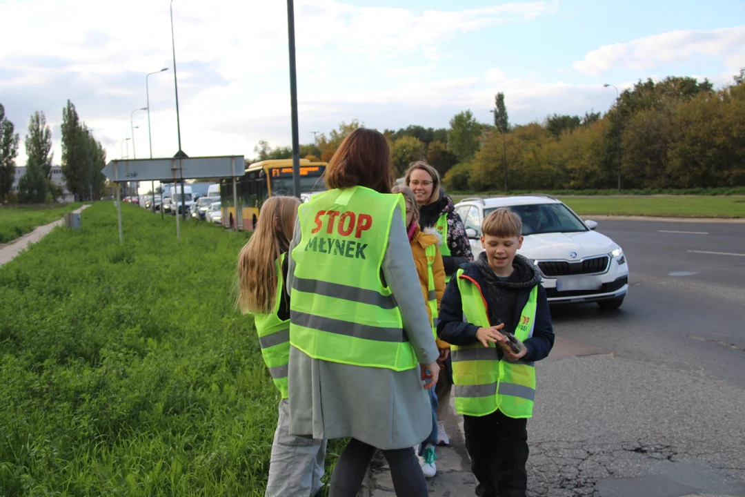 Protest mieszkańców Młynka - 15.10.2024 r.