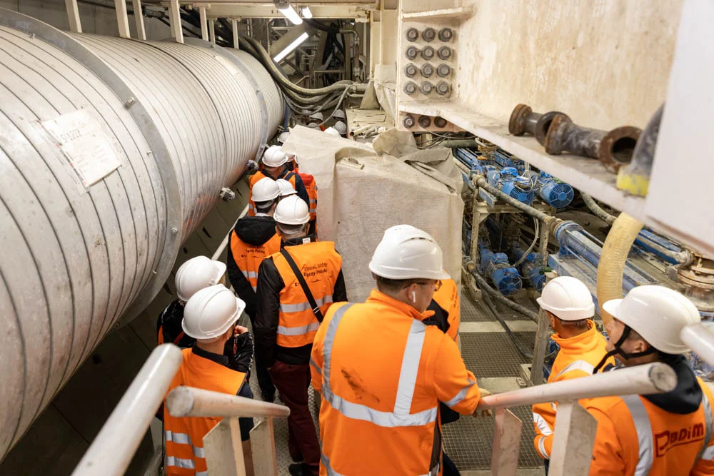 Budowa tunelu kolejowego w Łodzi - przystanek kolejowy Łódź Polesie, 18 maj 2023 r.