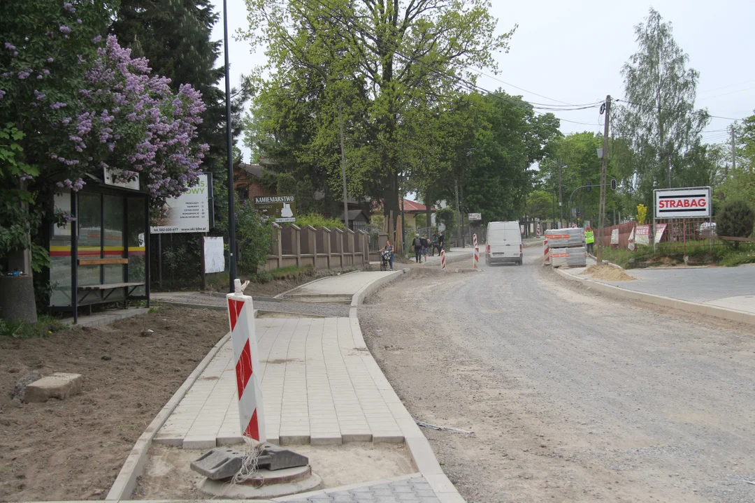 Trwa remont ulicy Pomorskiej i Mileszki w Łodzi