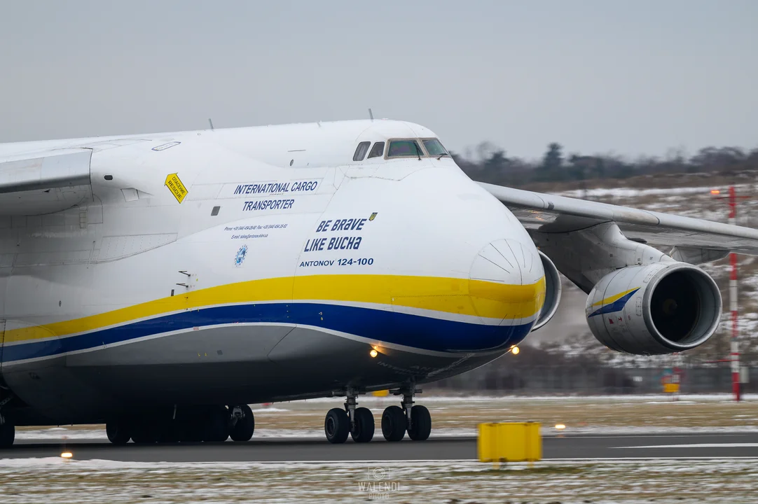 Największy samolot transportowy na świecie lądował w Łodzi!