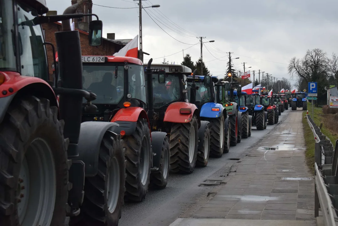 Protest rolników w Łódzkiem