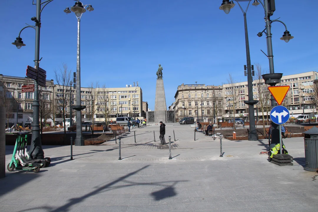 Tak wygląda plac Wolności w Łodzi na kilka dni przed oficjalnym otwarciem