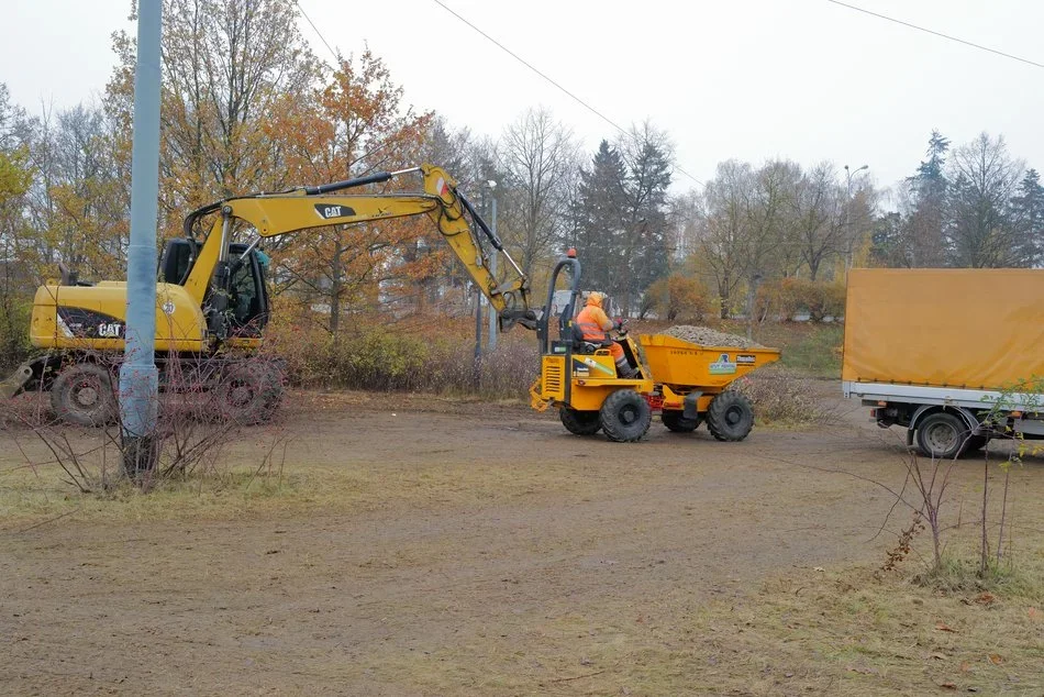 Remont krańcówki MPK Łódź przy Lodowej w Łodzi